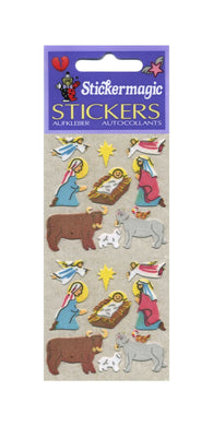 Wholesale - Pack of 12 Furrie Stickers - Nativity Scene