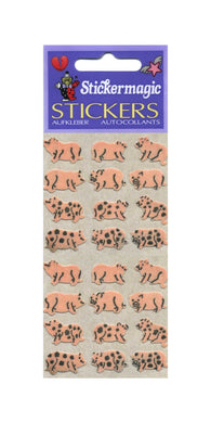 Wholesale - Pack of 12 Furrie Stickers - Micro Pigs