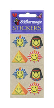 Load image into Gallery viewer, Wholesale - Pack of 12 Furrie Stickers - Egyptian Smiley Faces