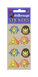 Wholesale - Pack of 12 Furrie Stickers - Egyptian Smiley Faces