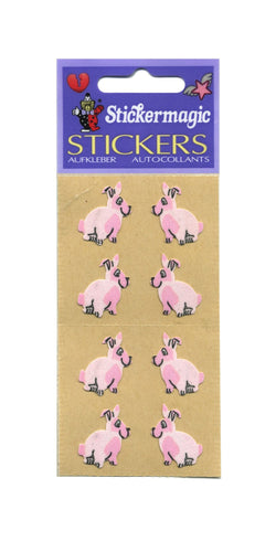 Pack of Furrie Stickers - Pink Hares