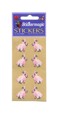 Wholesale - Pack of 12 Furrie Stickers - Pink Hares