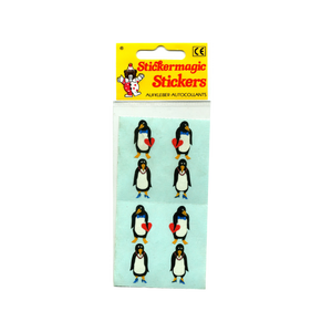 Pack of Paper Stickers - Love Penguins