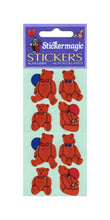 Load image into Gallery viewer, Wholesale - Pack of 12 Paper Stickers - Traditional Teddies