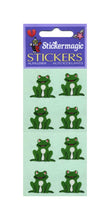 Load image into Gallery viewer, Wholesale - Pack of 12 Paper Stickers - Frogs Sitting