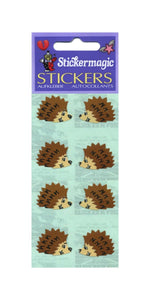 Wholesale - Pack of 12 Paper Stickers - Hedgehogs