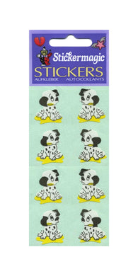 Wholesale - Pack of 12 Paper Stickers - Dalmatian Puppies