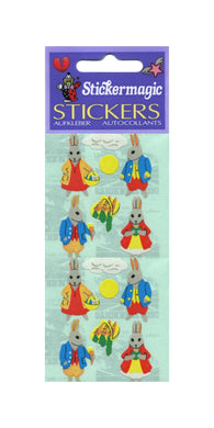 Wholesale - Pack of 12 Paper Stickers - Rabbits