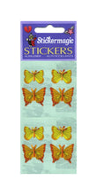 Load image into Gallery viewer, Wholesale - Pack of 12 Paper Stickers - Yellow Butterflies