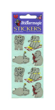 Load image into Gallery viewer, Wholesale - Pack of 12 Paper Stickers - Elephants