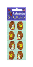 Load image into Gallery viewer, Wholesale - Pack of 12 Paper Stickers - Mr &amp; Mrs Hedgehog