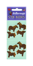 Load image into Gallery viewer, Wholesale - Pack of 12 Paper Stickers - Ponies