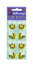 Load image into Gallery viewer, Wholesale - Pack of 12 Paper Stickers - Bees