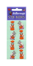 Load image into Gallery viewer, Wholesale - Pack of 12 Paper Stickers - Mr &amp; Mrs Mouse