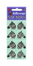 Load image into Gallery viewer, Wholesale - Pack of 12 Paper Stickers - Zebras