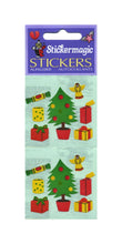 Load image into Gallery viewer, Wholesale - Pack of 12 Paper Stickers - Christmas Trees