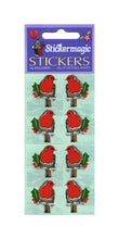 Load image into Gallery viewer, Wholesale - Pack of 12 Paper Stickers - Robins