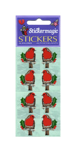 Wholesale - Pack of 12 Paper Stickers - Robins