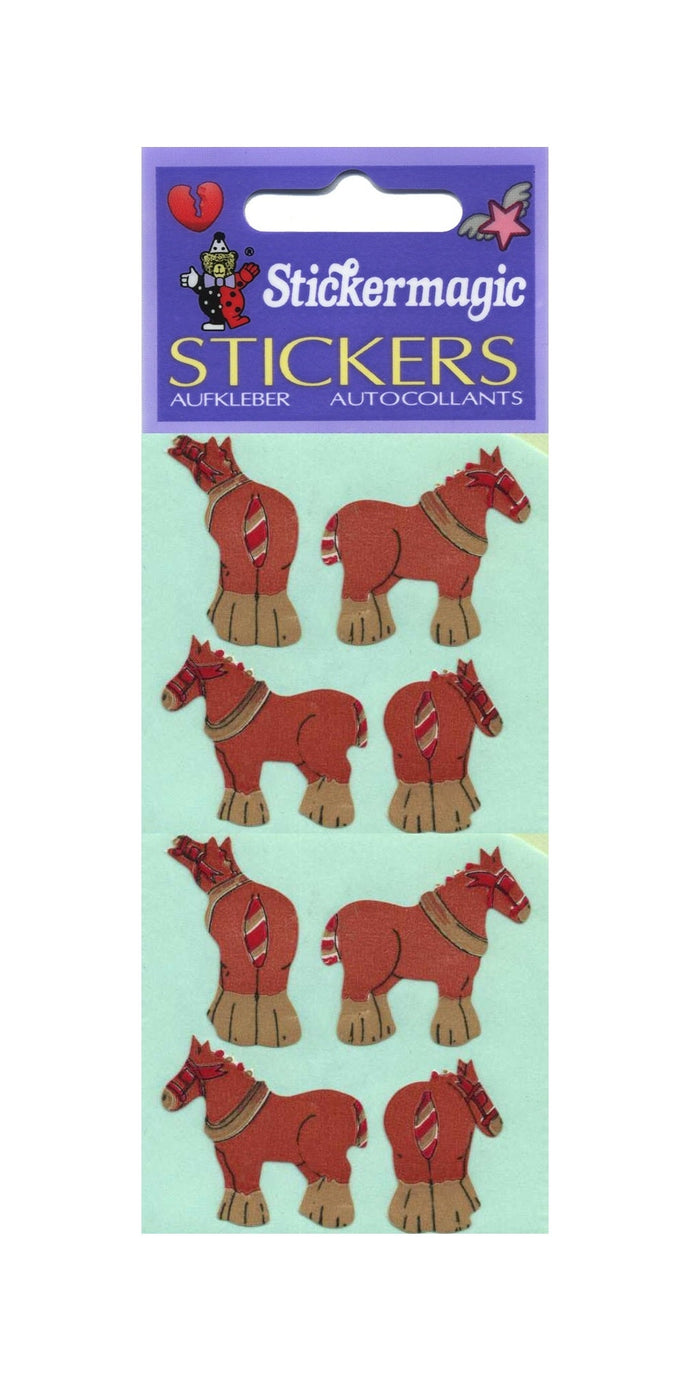 Wholesale - Pack of 12 Paper Stickers - Shire Horses