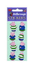 Load image into Gallery viewer, Wholesale - Pack of 12 Paper Stickers - Boy &amp; Girl Piggies