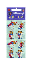 Load image into Gallery viewer, Wholesale - Pack of 12 Paper Stickers - Teddy Clowns