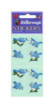 Load image into Gallery viewer, Wholesale - Pack of 12 Paper Stickers - Blue Birds