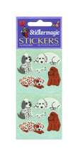 Load image into Gallery viewer, Wholesale - Pack of 12 Paper Stickers - Puppies &amp; Bone