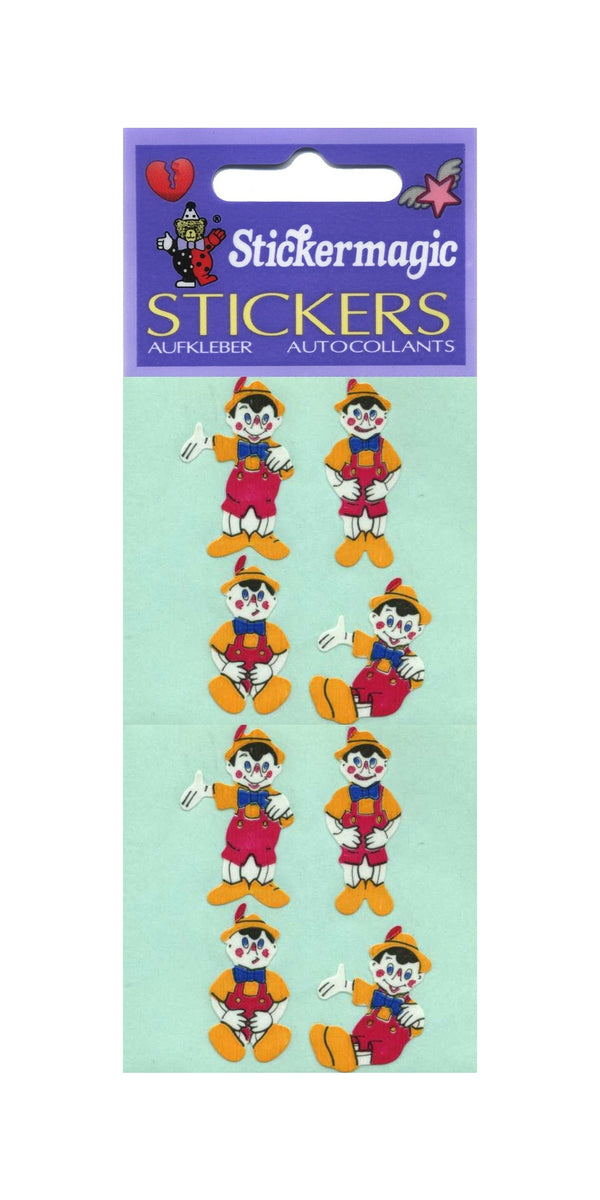 Pack of Paper Stickers - Puppet Boy – Stickermagic UK