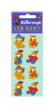 Load image into Gallery viewer, Wholesale - Pack of 12 Paper Stickers - 4 Seasons Teds