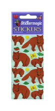 Load image into Gallery viewer, Wholesale - Pack of 12 Paper Stickers - Foxes