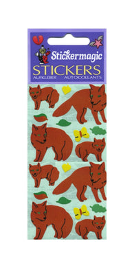 Wholesale - Pack of 12 Paper Stickers - Foxes