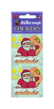 Load image into Gallery viewer, Wholesale - Pack of 12 Paper Stickers - Santas