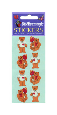 Wholesale - Pack of 12 Paper Stickers - Teddies In T-Shirts