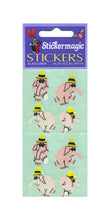 Load image into Gallery viewer, Wholesale - Pack of 12 Paper Stickers - Party Elephants