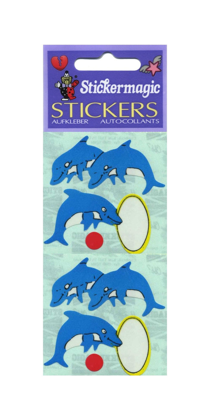 Wholesale - Pack of 12 Paper Stickers - Dolphins