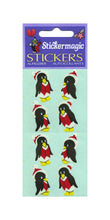 Load image into Gallery viewer, Wholesale - Pack of 12 Paper Stickers - Winter Penguins