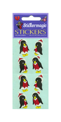 Wholesale - Pack of 12 Paper Stickers - Winter Penguins