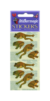 Wholesale - Pack of 12 Pearlie Stickers - Jumping Frogs