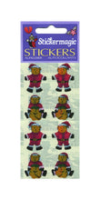 Load image into Gallery viewer, Wholesale - Pack of 12 Pearlie Stickers - Santa Bears