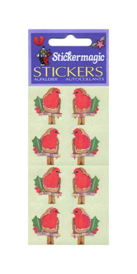 Wholesale - Pack of 12 Pearlie Stickers - Robins