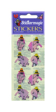 Load image into Gallery viewer, Wholesale - Pack of 12 Pearlie Stickers - Party Elephants