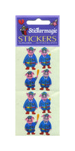 Load image into Gallery viewer, Wholesale - Pack of 12 Pearlie Stickers - Piggie Police