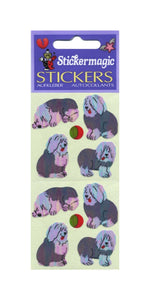 Wholesale - Pack of 12 Pearlie Stickers - Sheepdog Puppies