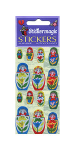 Wholesale - Pack of 12 Pearlie Stickers - Russian Dolls