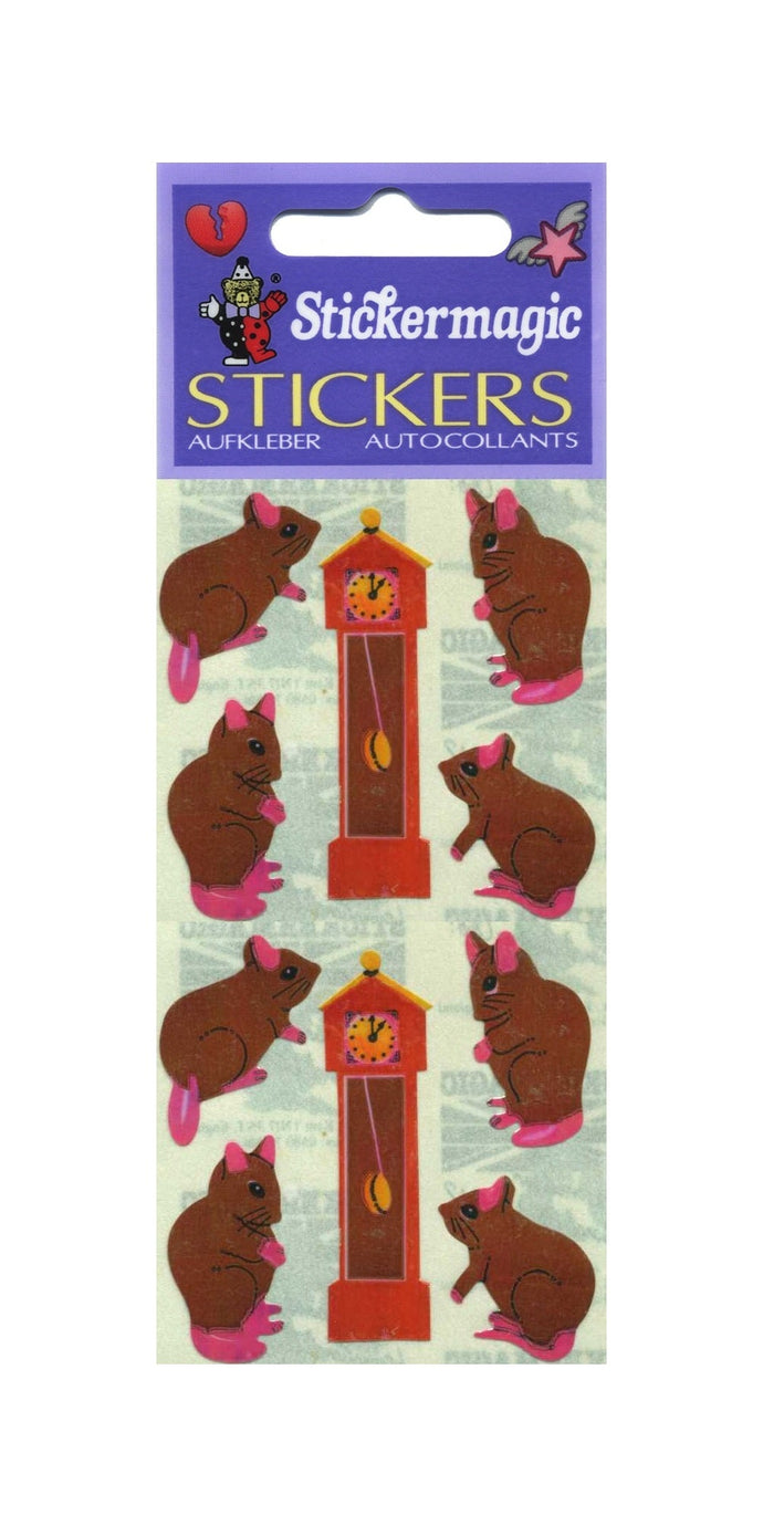 Wholesale - Pack of 12 Pearlie Stickers - Hickory Dickory Dock