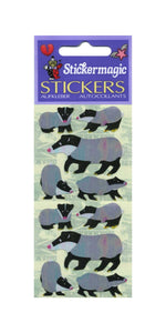 Wholesale - Pack of 12 Pearlie Stickers - Badger Family