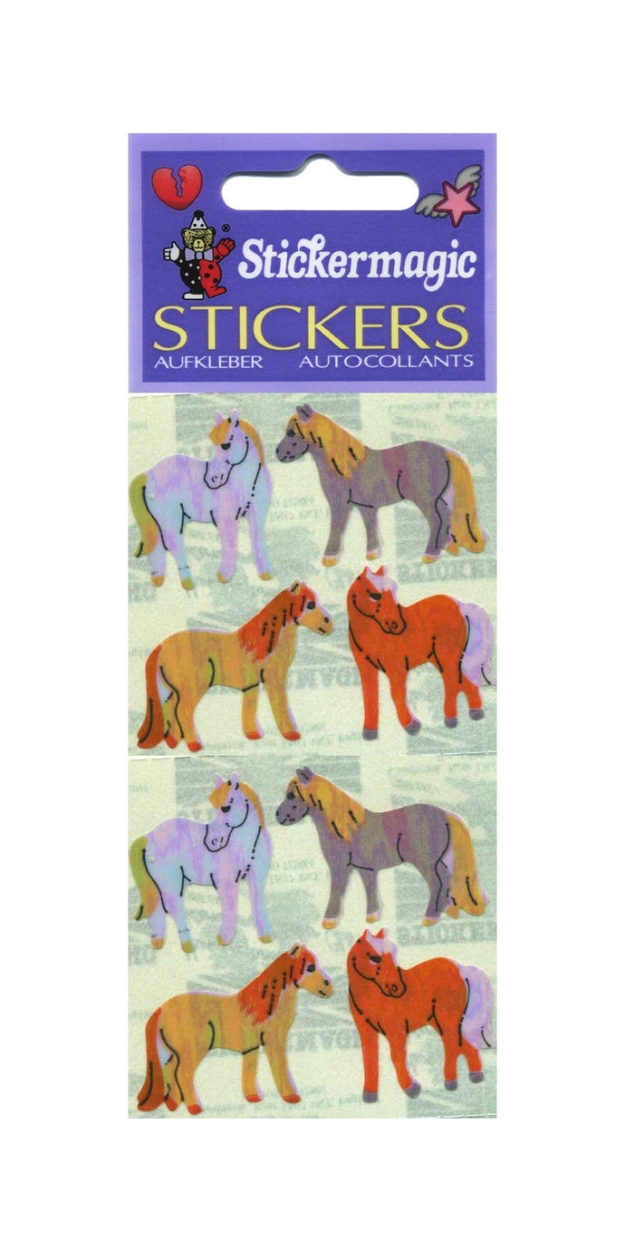 Wholesale - Pack of 12 Pearlie Stickers - Dartmoor Ponies