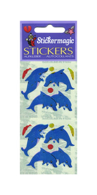 Wholesale - Pack of 12 Pearlie Stickers - Dolphin & Fish