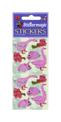 Wholesale - Pack of 12 Pearlie Stickers - Geese & Bunny