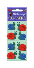 Load image into Gallery viewer, Wholesale - Pack of 12 Paper Stickers - Snails